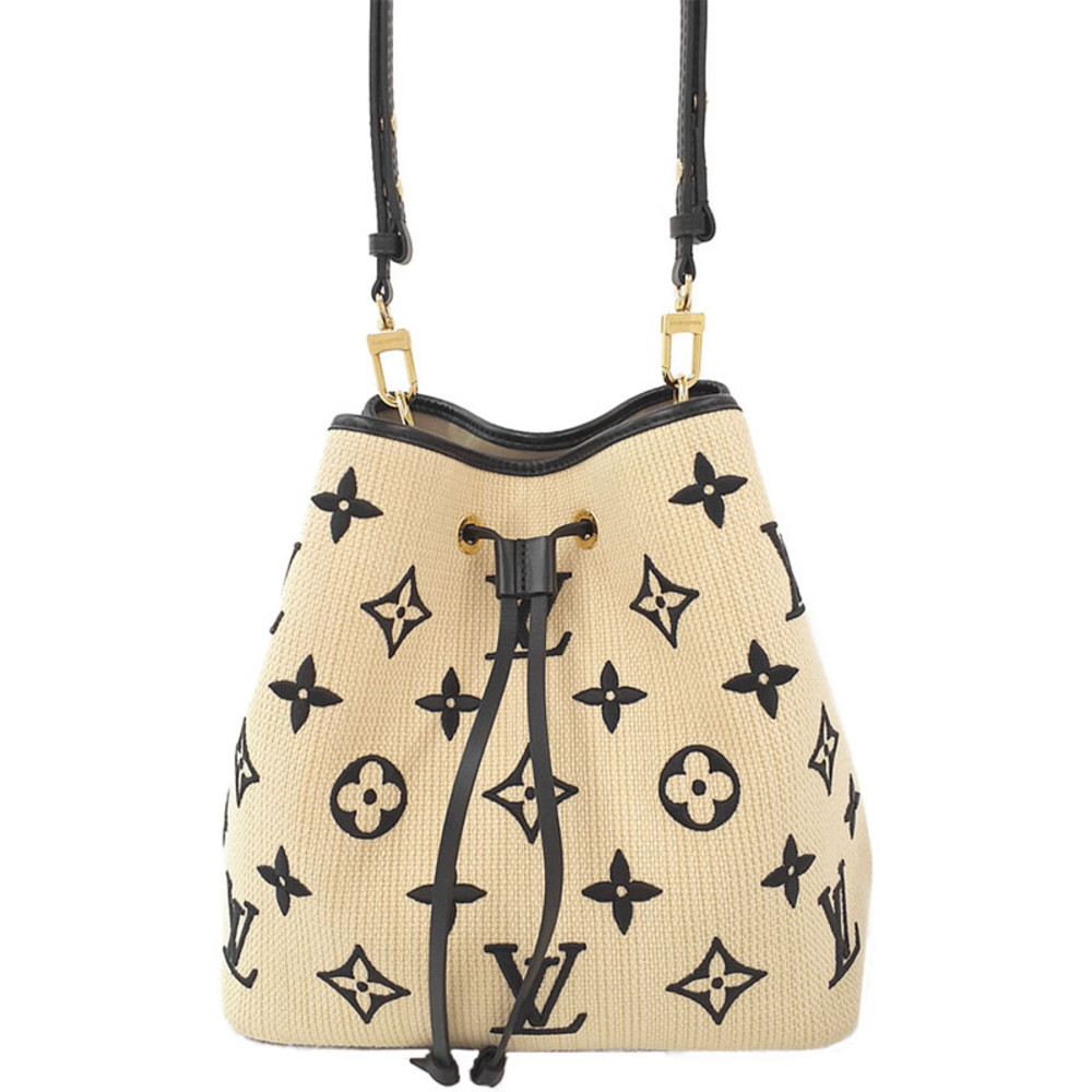 Louis Vuitton Neonoe MM Shoulder Bag Beige